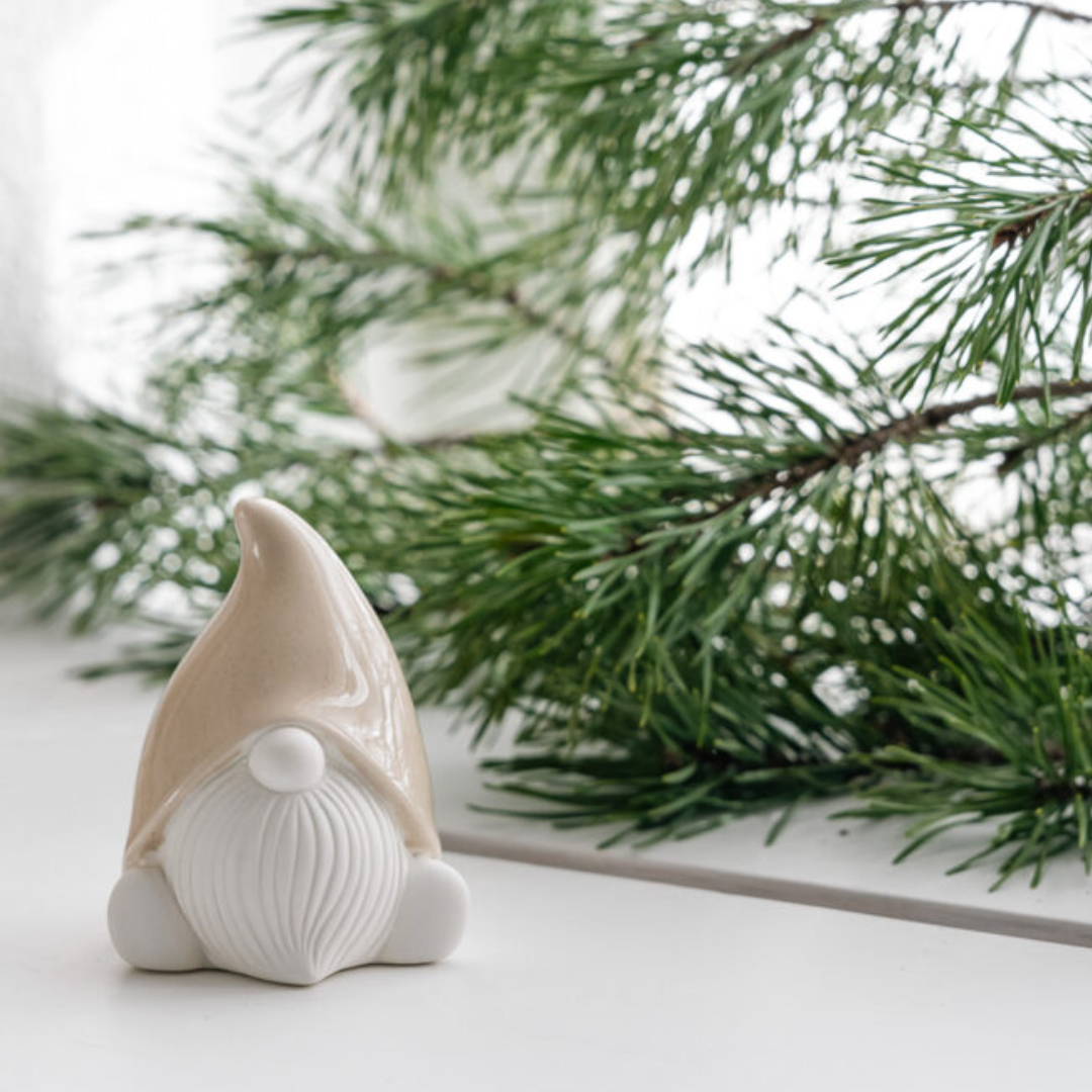 Harald tomte från Storefactory, vit/beige, liten