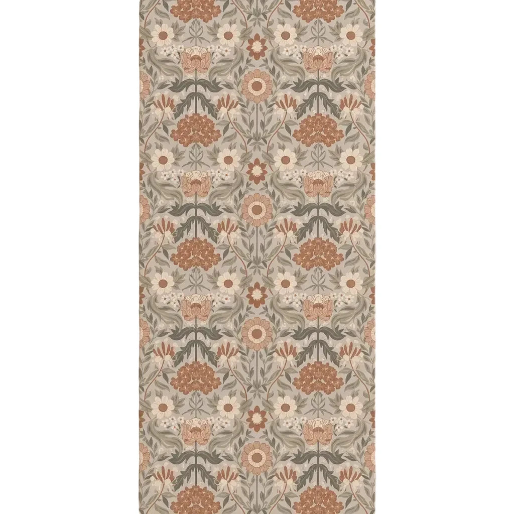 Löpare från Lundbotex, orange/grön/grå, 40x140 cm