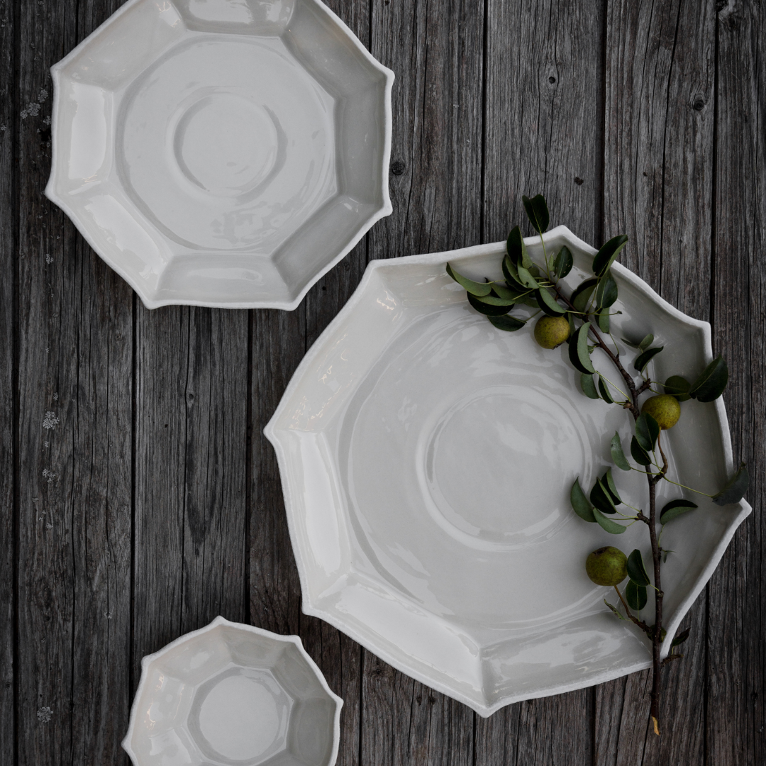 Fat från Ernst Form, naturvit, 27 cm