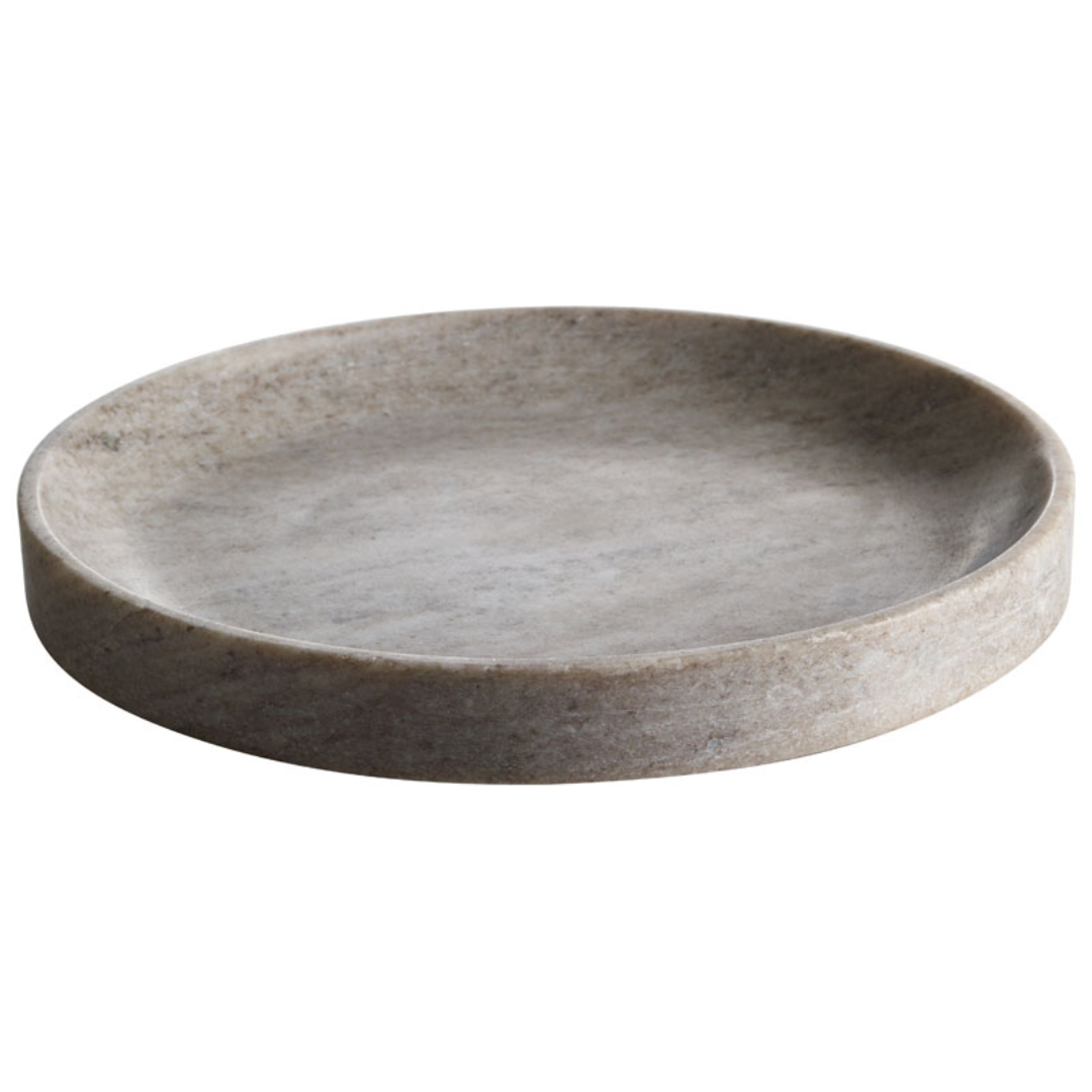 Fat i marmor från Mogihome, beige, Ø 31 cm