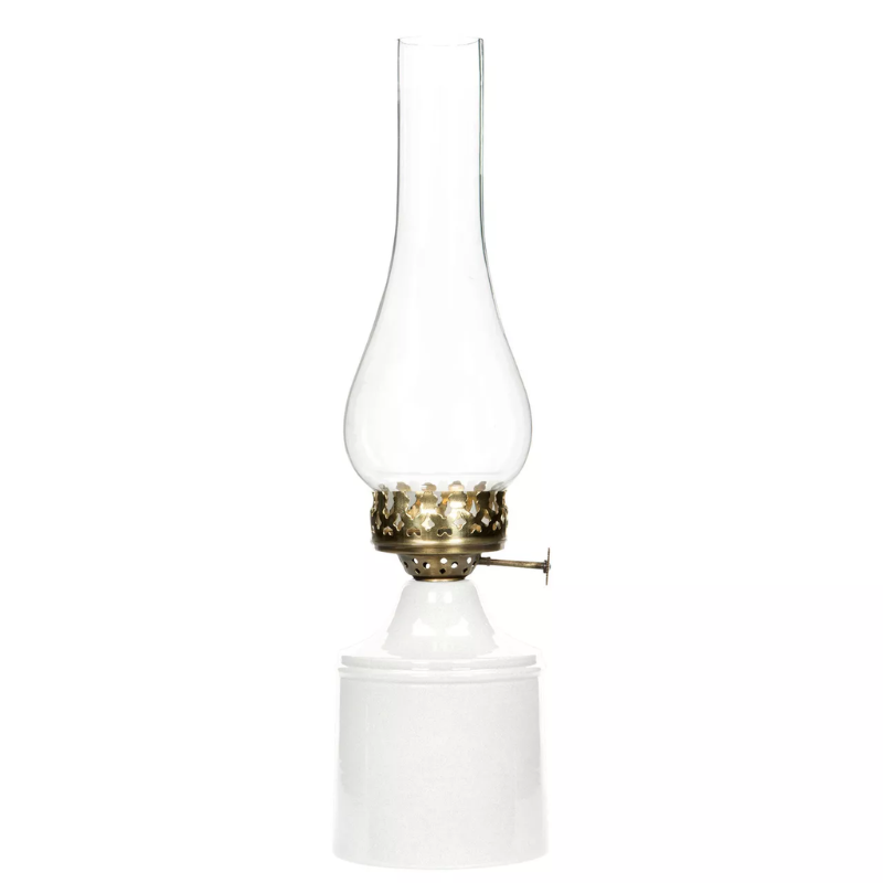 Iris lampa/värmeljus från A Lot Decoration, emalj, vit