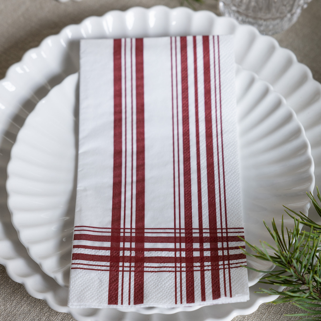 Karlevi servetter från Storefactory, röd/vit_JUL_JULSERVETTER