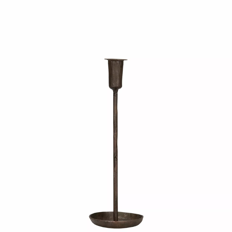 Ljusstake i metall från A Lot Decoration, brun/svart