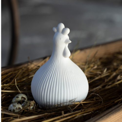 Kerstin tupp från Storefactory, vit, stor, 17 cm