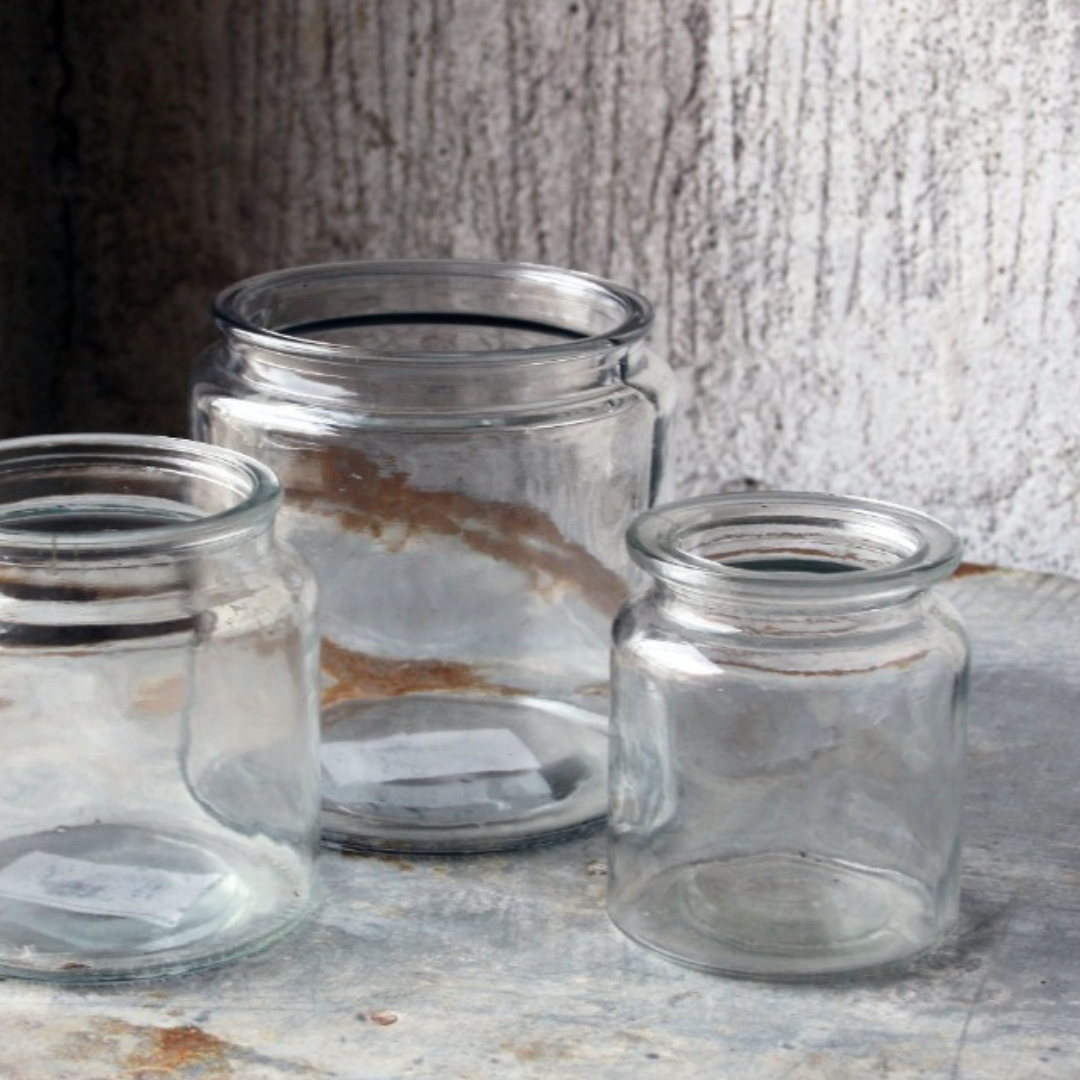 Vas/ljuslykta i glas från Västanvind, liten