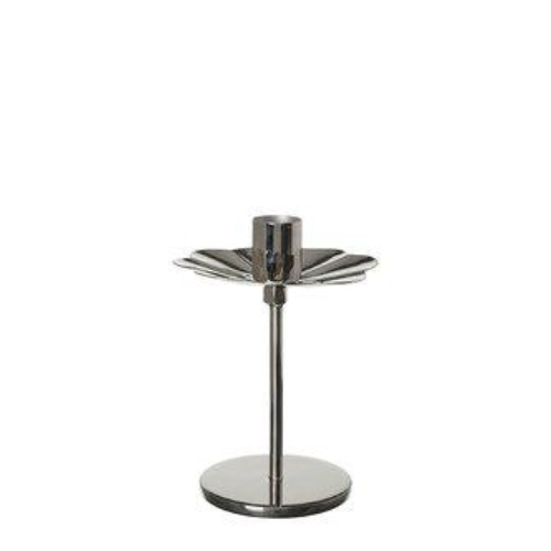 Ljusstake från Wikholm Form, hög, Cheryl, krom