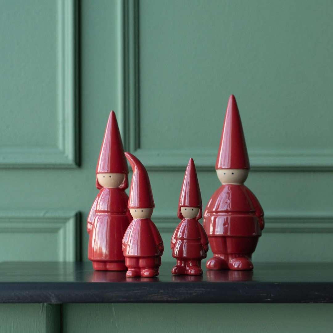 Pojke tomte från Wikholm Form, röd, liten_jul jultomte