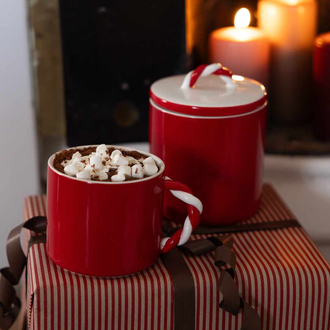 Polka burk från Storefactory, vit/röd