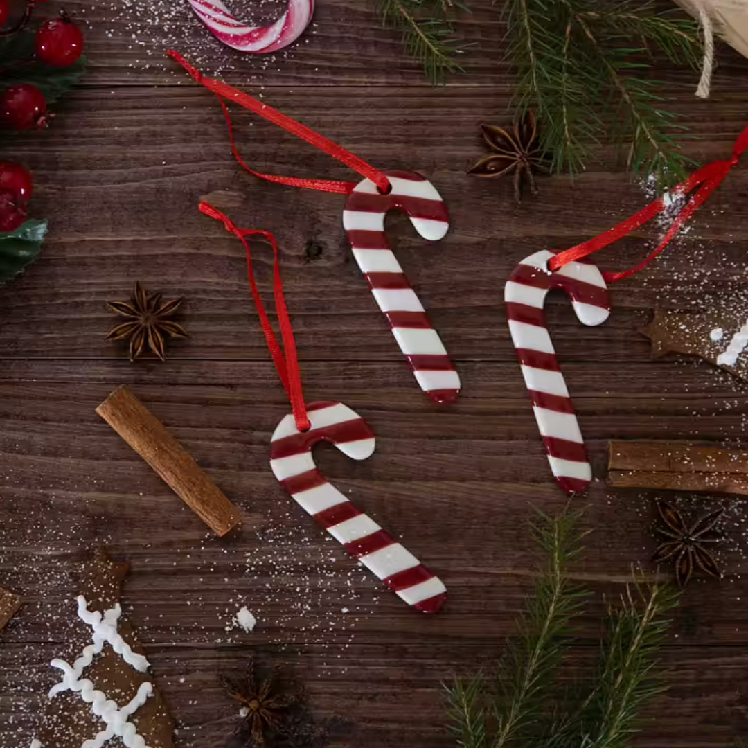 Polkagris hänge 3-pack från Pluto Design AB_jul_dekoration