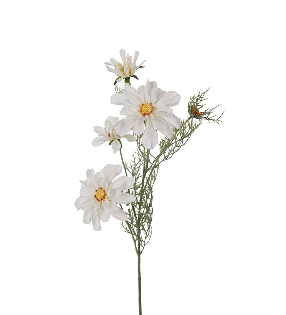 Rosenskära plastblomma från Mr Plant, vit