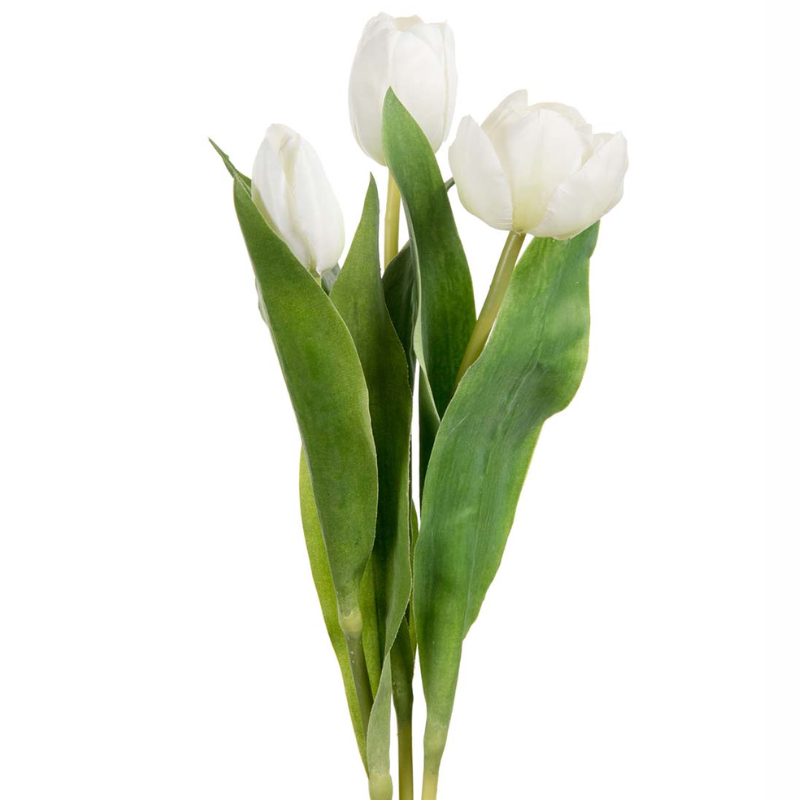 Tulpan plastblomma från Mr Plant, vit