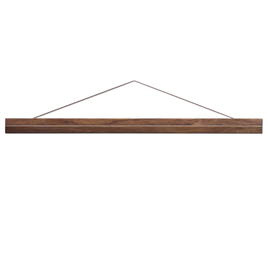 Valnötsfärgad trälist från Sköna Ting, 70 cm