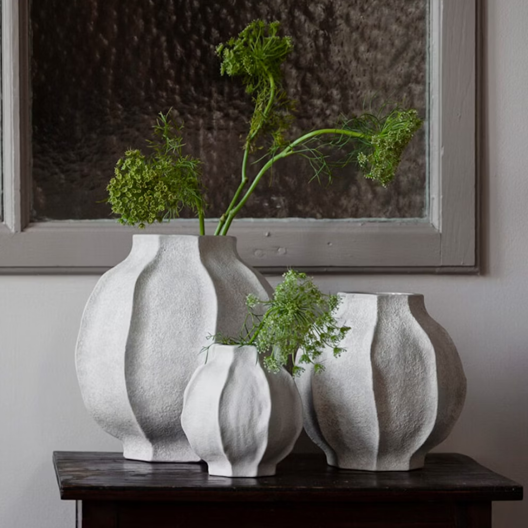 Vas i stengods från Ernst Form, vit, stor_2