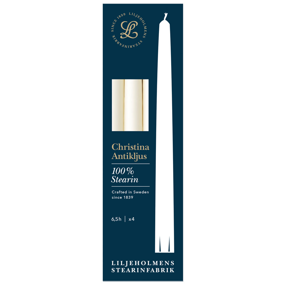 Christina Antikljus 4-p från Liljeholmens Stearinfabriks, Crème