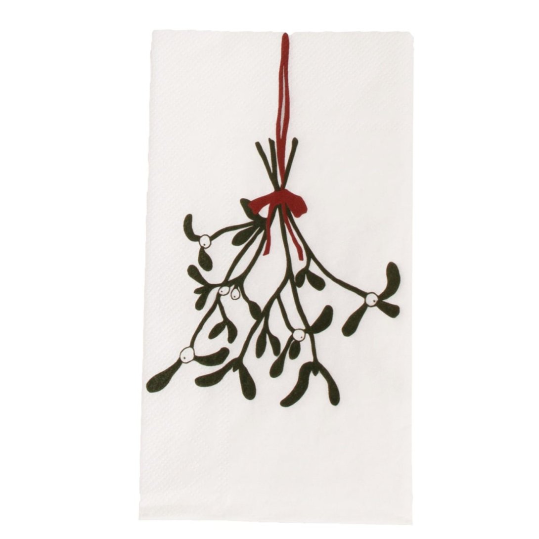 Mistel servetter från Storefactory, vit/röd/grön