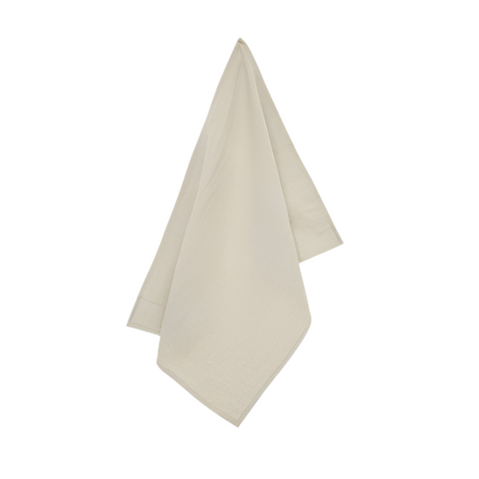 Viken kökshandduk från Boel & Jan, beige/vit