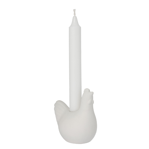 Agnes höna från Storefactory, vit, ljusstake