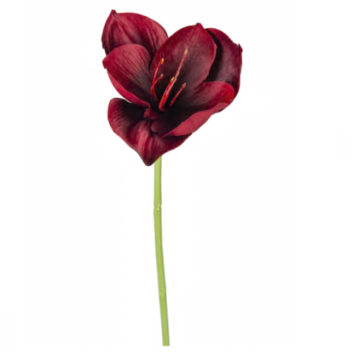 Amaryllis röd konstgjord julstjärna från Mr Plant, 40 cm