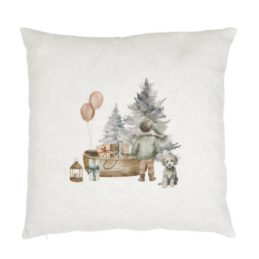 August kuddfodral från Fondaco, lin/beige 48x48 cm