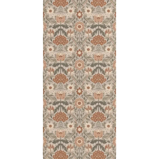 Löpare från Lundbotex, orange/grön/grå, 40x140 cm