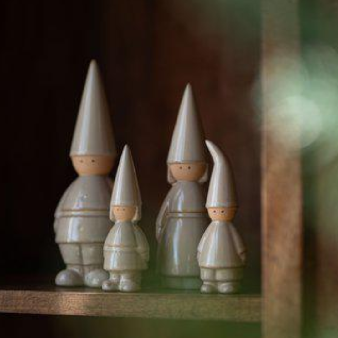 Flicka tomte från Wikholm Form, beige, liten