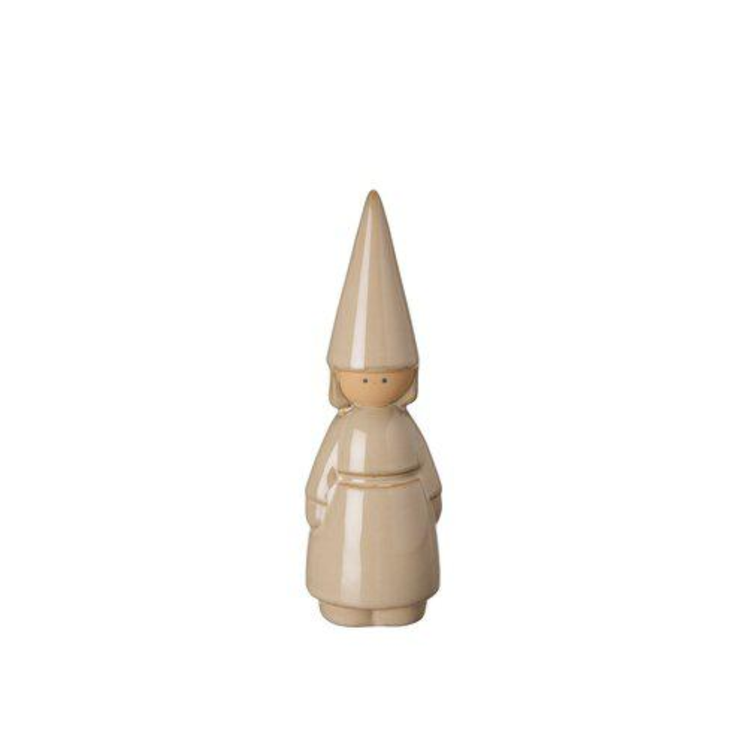 Flicka tomte från Wikholm Form, beige, stor