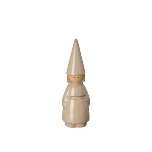 Flicka tomte från Wikholm Form, beige, stor