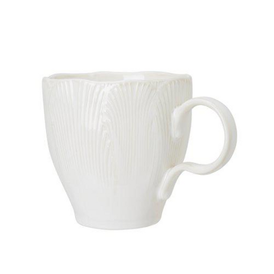 Flora kaffekopp från Wikholm, vit, Ø9