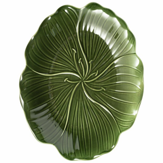 Flora serveringsfat från Stiernholm, grönt