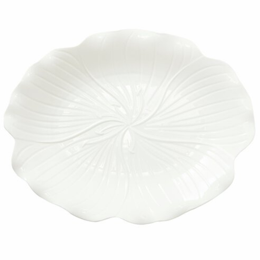 Flora serveringsfat från Stiernholm, vitt