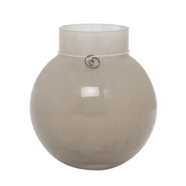 Glasvas från Ernst Form, beige, liten