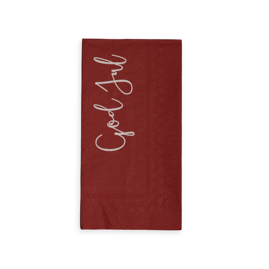 God jul servetter från Storefactory, vit/röd