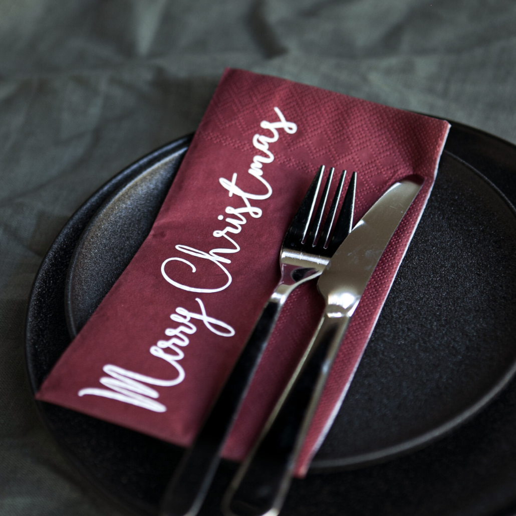 God jul servetter från Storefactory, vit/röd