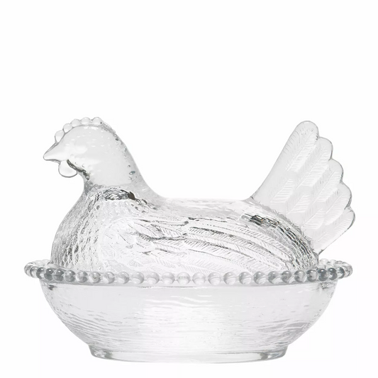 Höna i glas från A Lot Decoration, klarglas