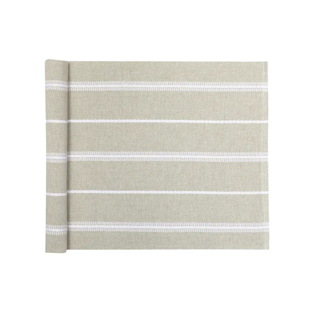 Herman löpare från Recycling by Wille, randig, beige, 45x140 