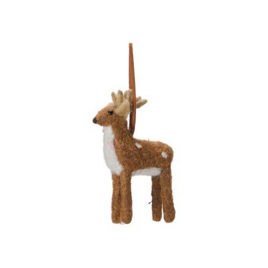 Hjort i ull från Wikholm Form, ljusbrun