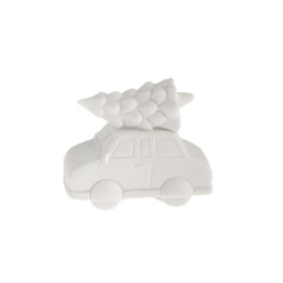 Hjulstad bil från Storefactory, vit, dekoration