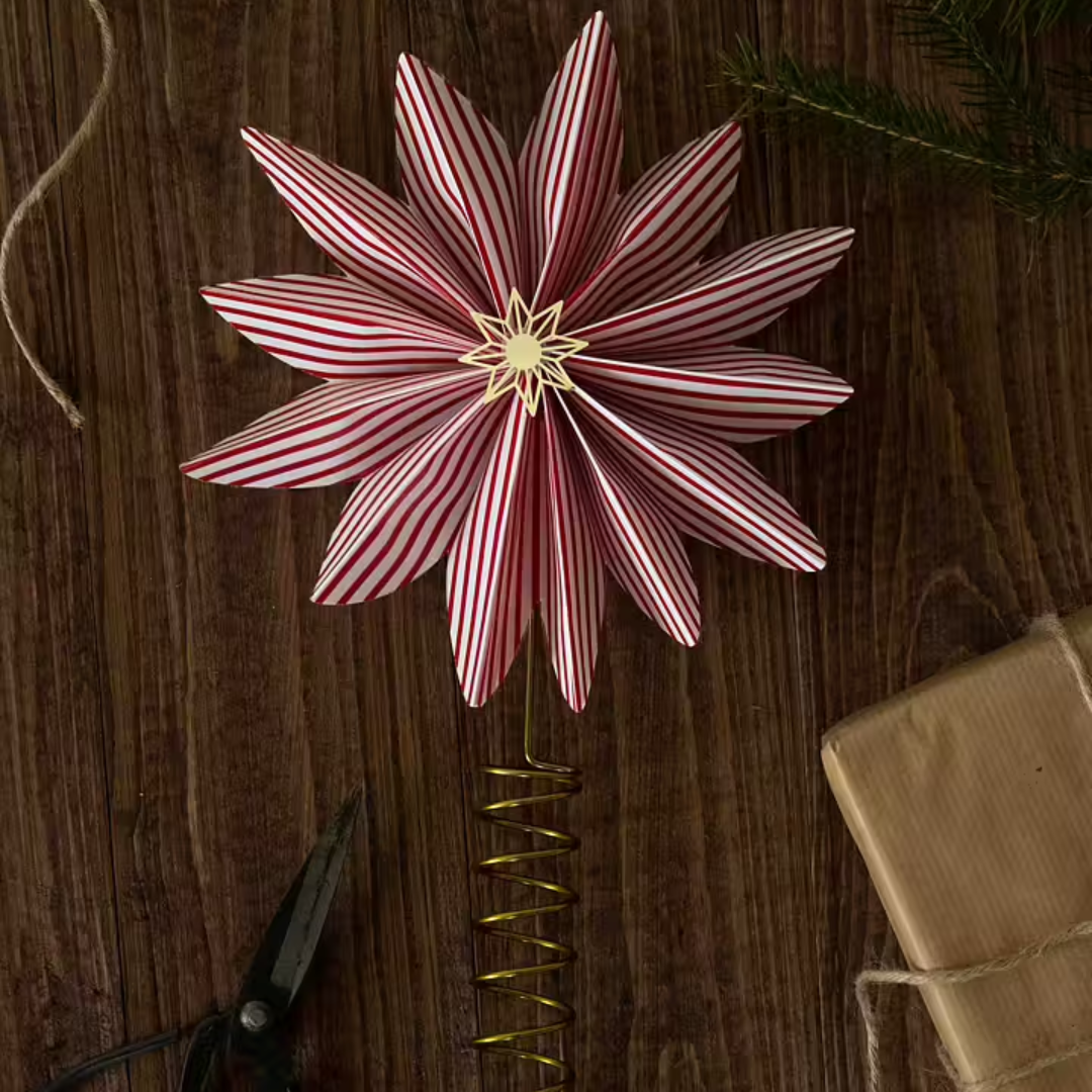 Julgransstjärna randig från Pluto Design AB 