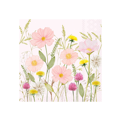 Kaffeservetter med blommor från Consilimo, 25x25 cm