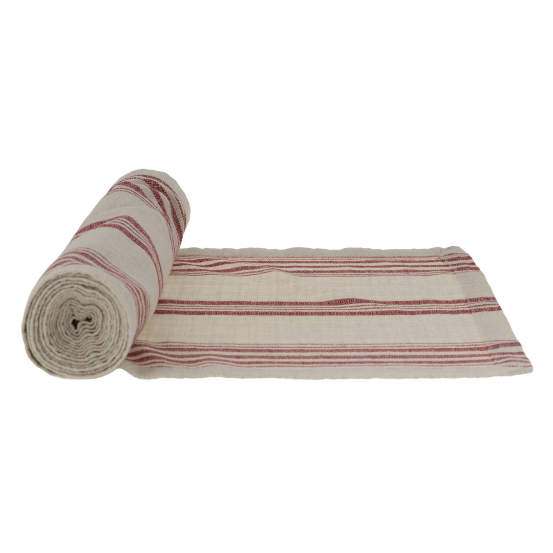 Karlevi löpare från Storefactory, natur/röd, 120x35 cm