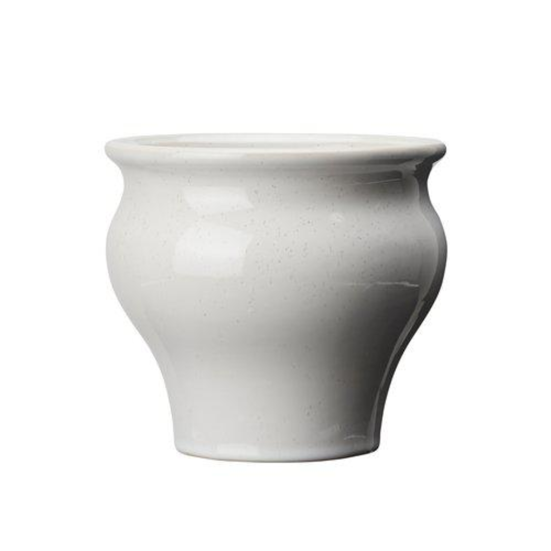 Kay kruka från Wikholm, stor, vit, 19x16