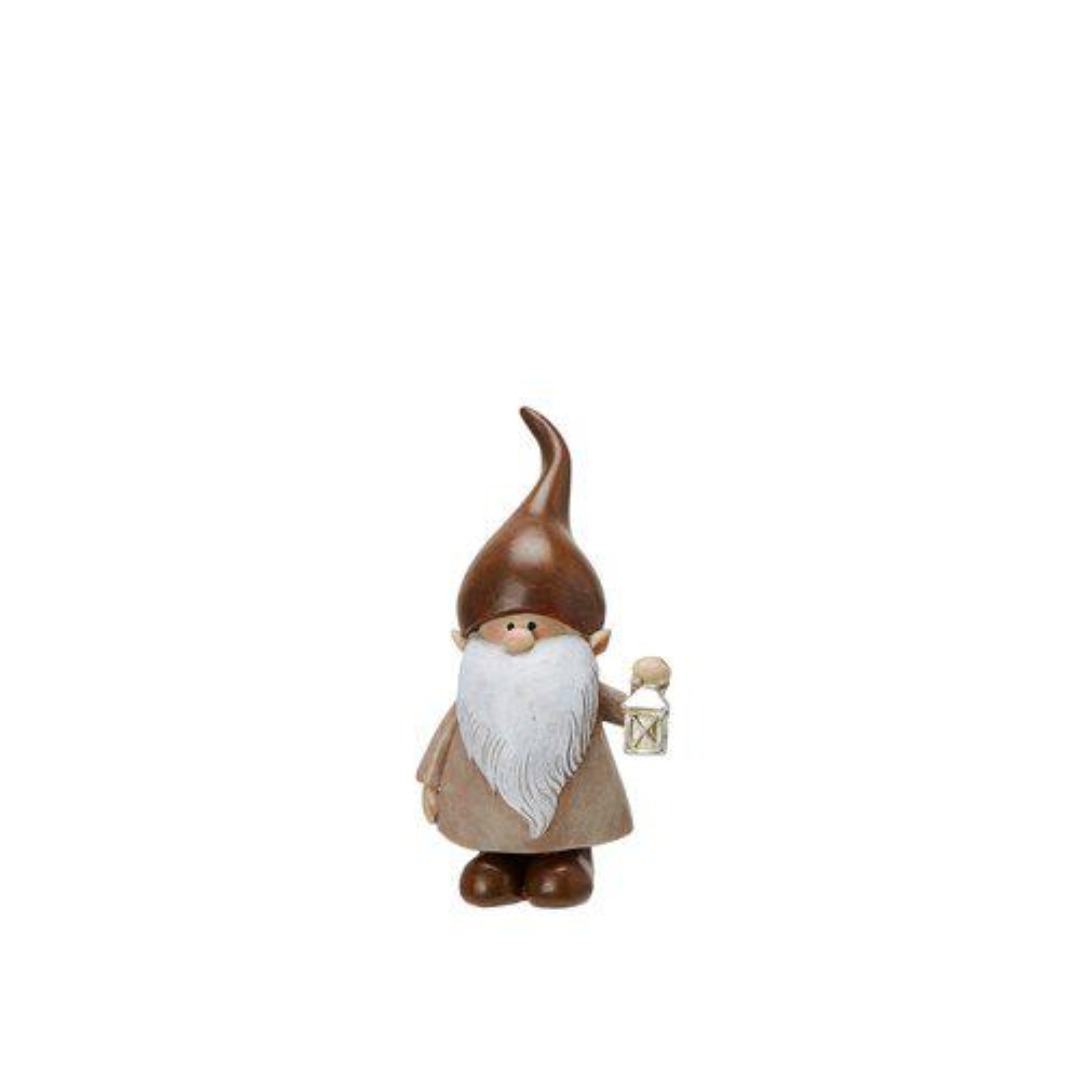 Knut tomte från Wikholm Form, vit/brun, liten