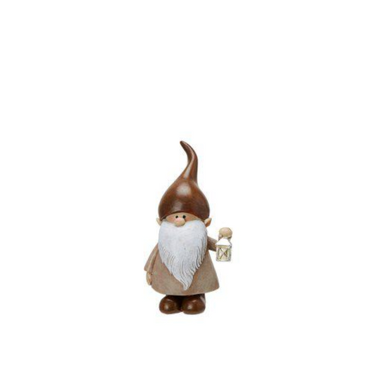Knut tomte från Wikholm Form, vit/brun, liten