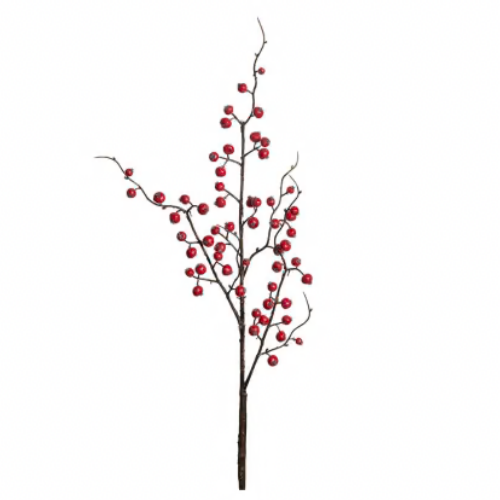 Konstgjord kvist med röda bär, från Mr Plant, 75 cm