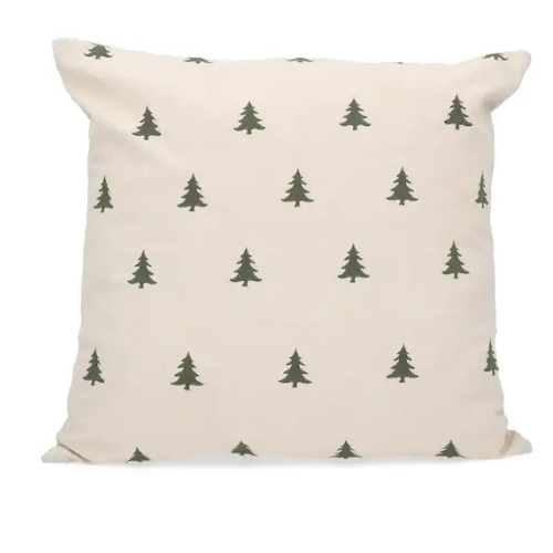 Kuddfodral Granskog från A Lot Decoration, 45x45 cm, beige/grön