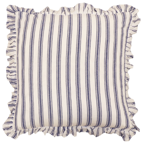 Kuddfodral Madicken från Redlunds, 45x45 cm, randigt/blått