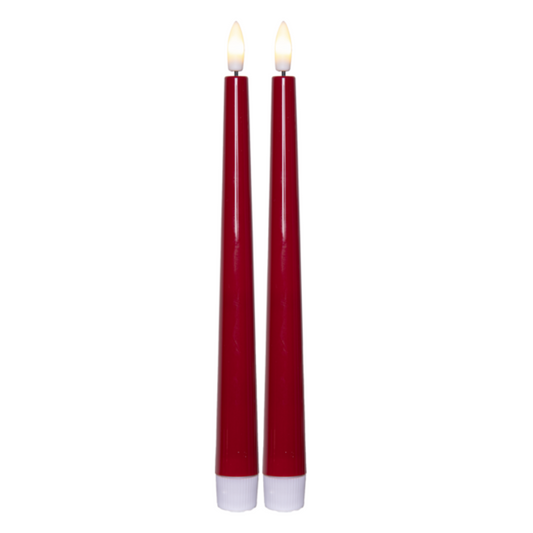 LED antikljus 2-pack från Star Trading, candy, med timer