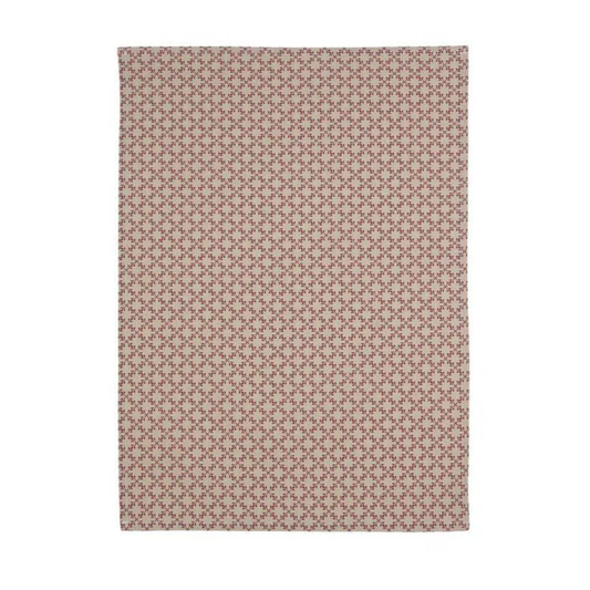 Ines Kökshandduk från Fondaco, Beige/Röd 50x70