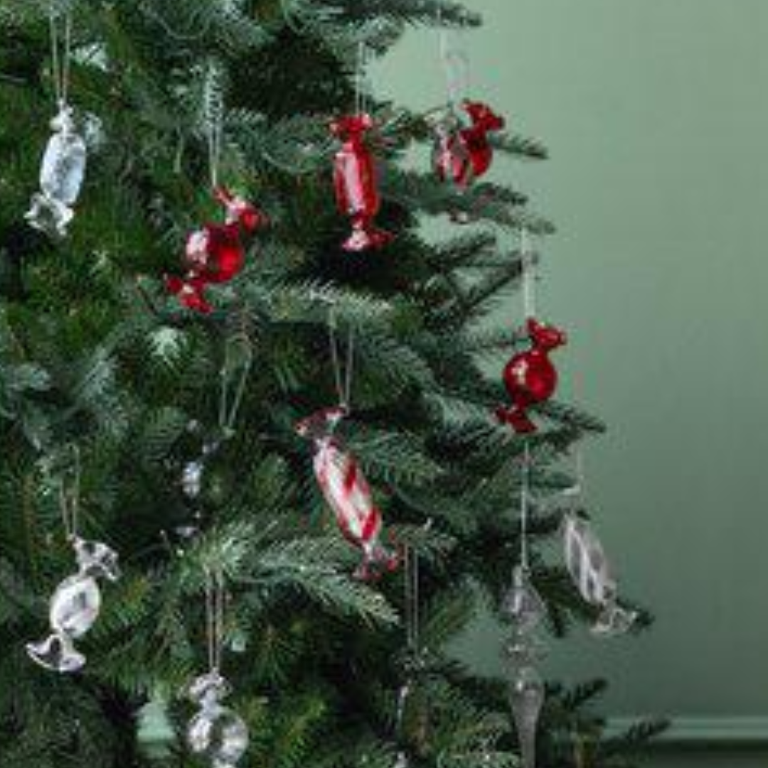 Julhänge karamell från Wikholm Form, i glas, grön