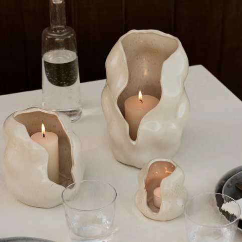Ljuslykta Hekla-orkanen från Broste Copenhagen, vanilj, liten 